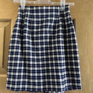 90s gingham mini skirt